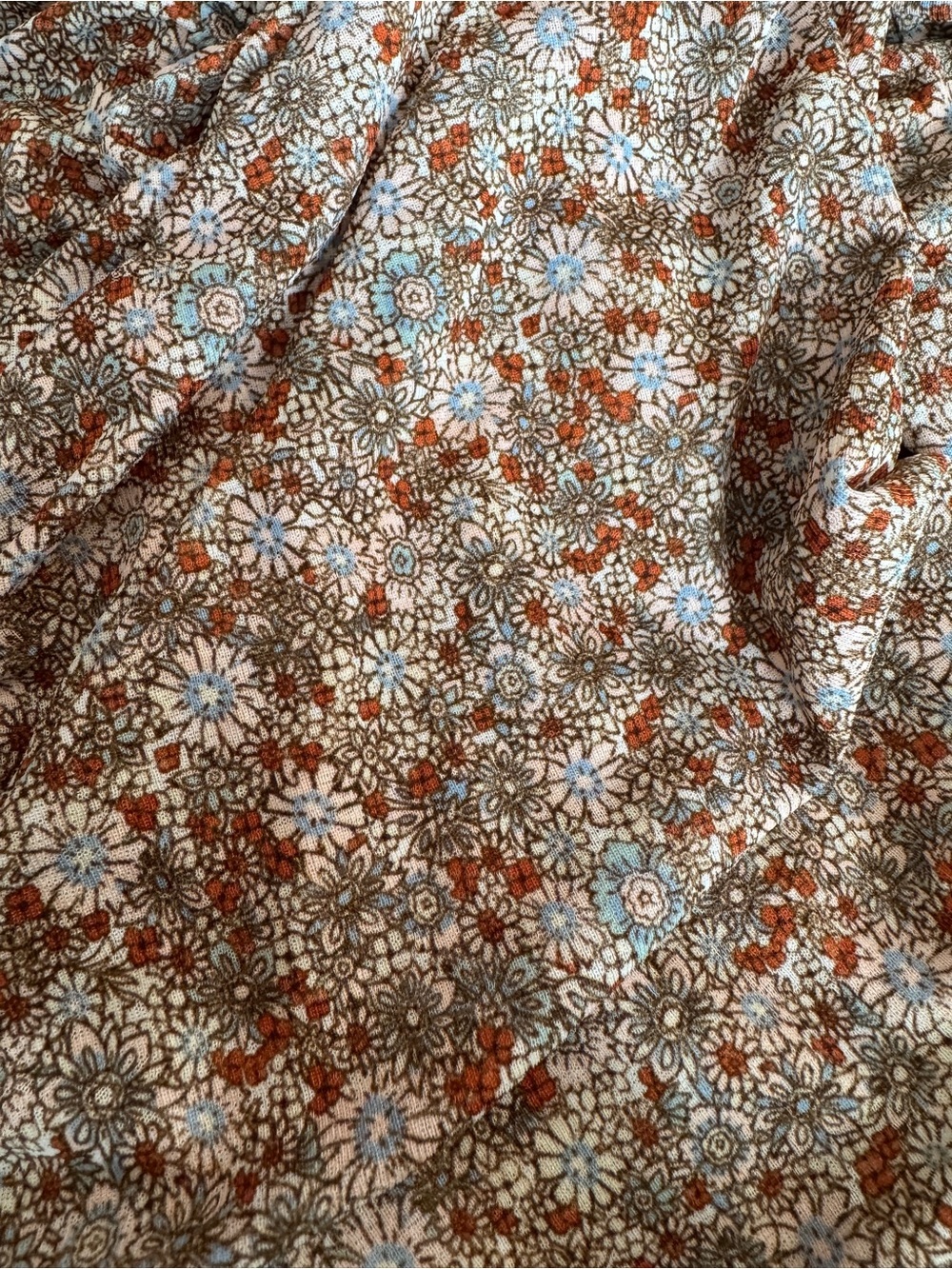 Dress Forum Floral Ruched Spaghetti Strap Mini Dress - Beige Floral - Picture 3 of 4